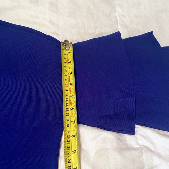 INC international concepts size small three-quarter length arms sweater blue new - Picture 6 of 11